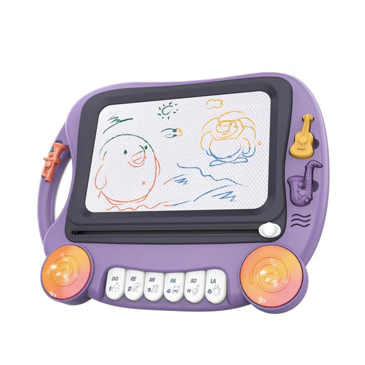 Jeronimo Handheld Writing Board with Hidden Pen & Music Notes – Blue