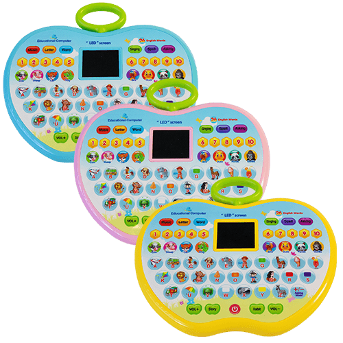 Apple Shaped Educational LED Pad with Alphabets, Words, Sounds and Numbers - 4aKid