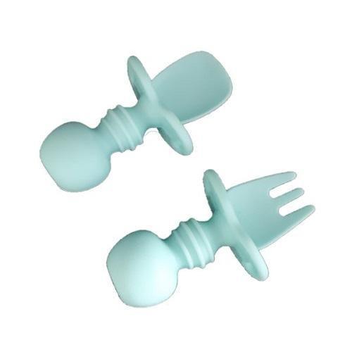 Baby Silicone Spoon & Fork Set - 4aKid