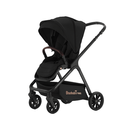 Black Linen Black High Rider Smart Stroller (Pre-Order) - 4aKid
