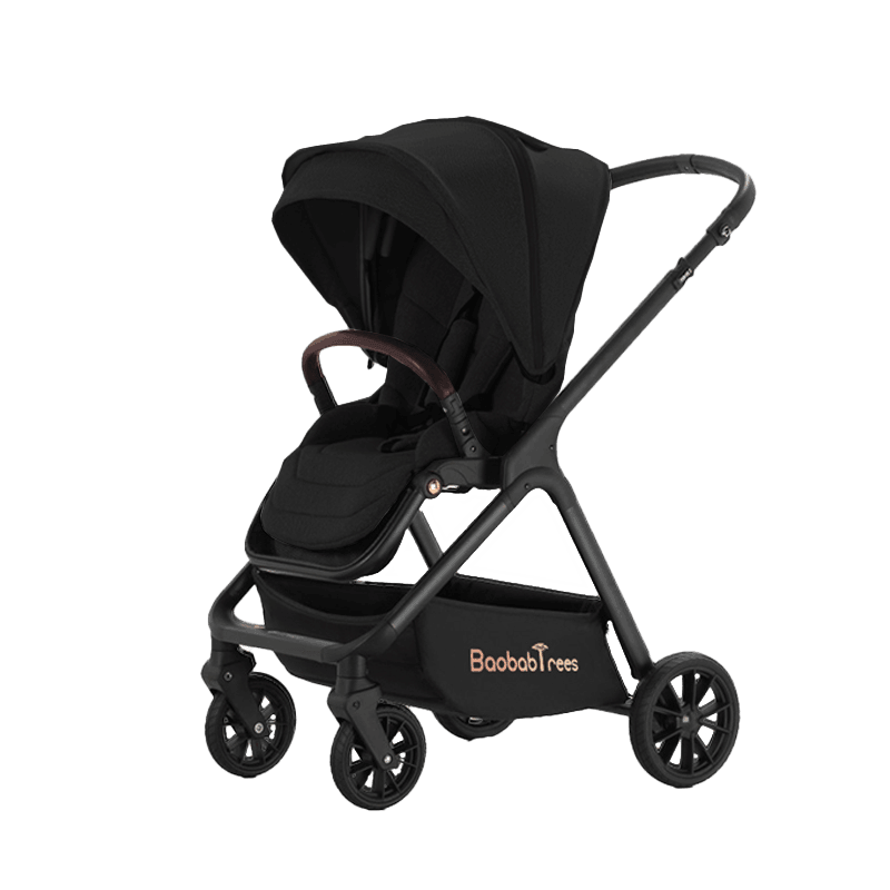 Black Linen Black High Rider Smart Stroller (Pre-Order) - 4aKid