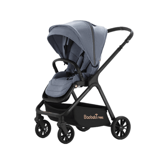 Denim Linen Grey High Rider Smart Stroller (Pre-Order) - 4aKid