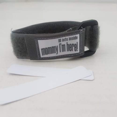Grey Kids ID Wristband - 4aKid