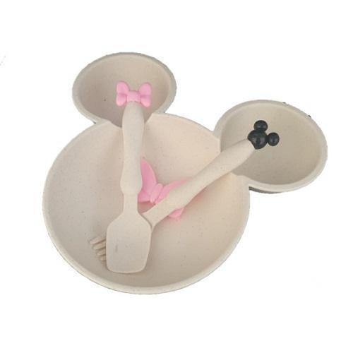 Mouse Plate & Cutlery Set For Kids - 4aKid