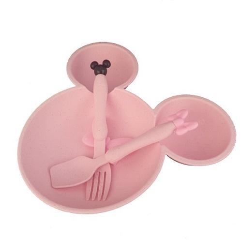 Mouse Plate & Cutlery Set For Kids - 4aKid