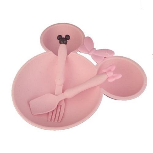 Mouse Plate & Cutlery Set For Kids - 4aKid