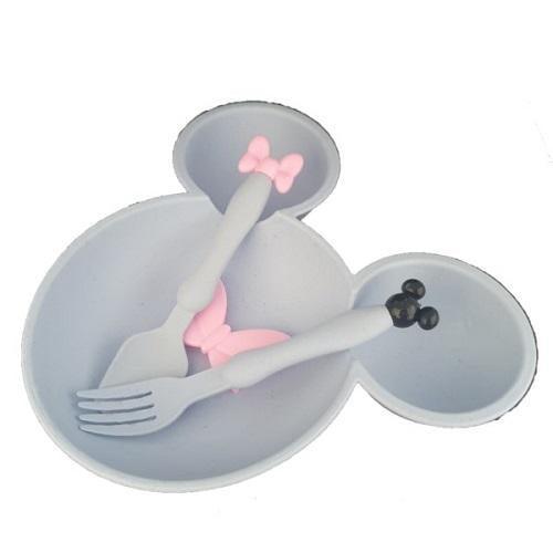 Mouse Plate & Cutlery Set for Kids – Eco-Friendly Mealtime Fun
